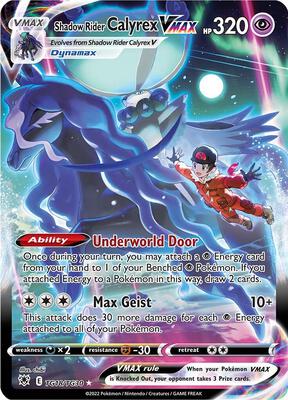 Pokemon,SWSH10: Astral Radiance Trainer Gallery,Shadow Rider Calyrex VMAX - TG18/TG30,Holofoil,Ultra Rare,Near Mint
