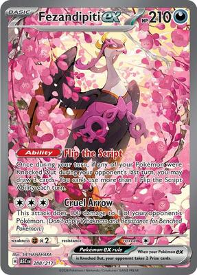 Pokemon,ME: Ascended Heroes,Fezandipiti ex - 288/217,Holofoil,Special Illustration Rare,Near Mint