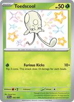 Pokemon,SV: Paldean Fates,Toedscool - 105/091,Holofoil,Shiny Rare,Near Mint