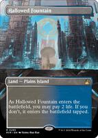 Magic: The Gathering,Ravnica Remastered,Hallowed Fountain (Borderless) - 295,Foil,Rare,Near Mint
