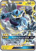 Pokemon,SM Promos,Thundurus GX - SM133,Holofoil,Promo,Heavily Played