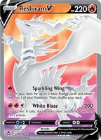 Pokemon,SWSH12: Silver Tempest,Reshiram V (Full Art) - 172/195,Holofoil,Ultra Rare,Lightly Played