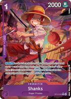 One Piece Card Game,Carrying On His Will,Shanks (065) (Alternate Art) - OP13-065,Foil,Rare,Near Mint