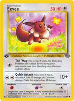 Pokemon,Jungle,Eevee - 51/64,1st Edition,Common,Near Mint