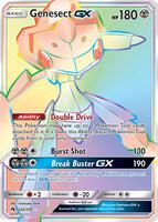 Pokemon,SM - Lost Thunder,Genesect GX (Secret) - 224/214,Holofoil,Secret Rare,Near Mint