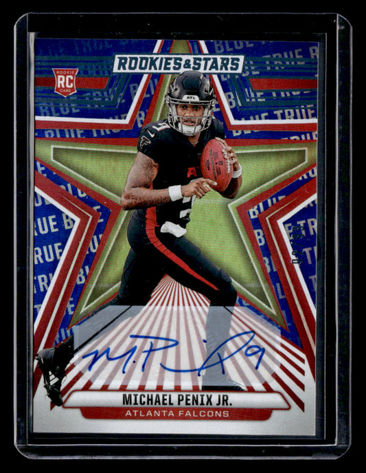 Panini 2024 Panini Rookies & Stars,2024 Panini Rookies & Stars,Michael Penix Jr. - 179,Signatures True Blue
