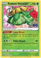 Pokemon,Pokemon GO,Radiant Venusaur - 004/078,Holofoil,Radiant Rare,Near Mint