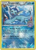 Pokemon,League & Championship Cards,Vaporeon - 25/108 (State Championships) - 025/108,Reverse Holofoil,Promo,Moderately Played