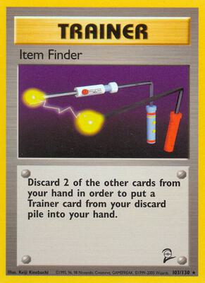 Pokemon,Base Set 2,Item Finder - 103/130,Normal,Rare,Lightly Played