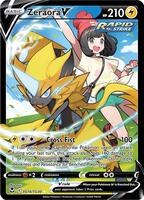 Pokemon,SWSH12: Silver Tempest Trainer Gallery,Zeraora V - TG16/TG30,Holofoil,Ultra Rare,Near Mint