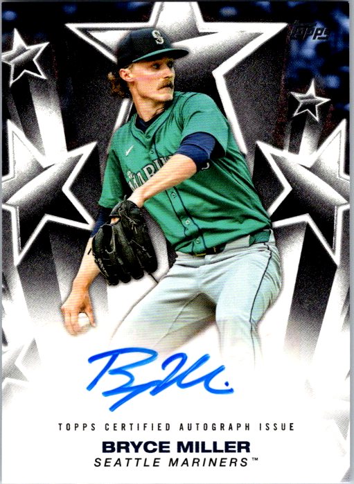 Topps 2025 Topps,2025 Topps,Bryce Miller - BSA-BM,Baseball Stars Autographs (Series One)