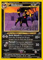 Pokemon,Neo Discovery,Umbreon (32) - 32/75,Unlimited,Rare,Moderately Played