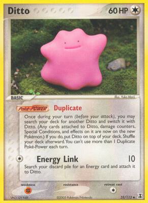 Pokemon,EX Delta Species,Ditto - 35/113,Normal,Uncommon,Moderately Played