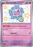 Pokemon,SV: Paldean Fates,Spiritomb - 158/091,Holofoil,Shiny Rare,Near Mint