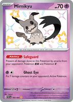 Pokemon,SV: Paldean Fates,Mimikyu -160/091,Holofoil,Shiny Rare,Near Mint