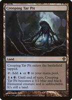 Magic: The Gathering,Worldwake,Creeping Tar Pit - 134,Foil,Rare,Near Mint