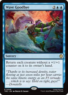Magic: The Gathering,Commander: Teenage Mutant Ninja Turtles,Wave Goodbye - 46,Normal,Rare,Near Mint