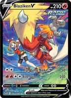 Pokemon,SWSH12: Silver Tempest Trainer Gallery,Blaziken V - TG14/TG30,Holofoil,Ultra Rare,Near Mint
