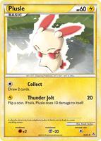Pokemon,Unleashed,Plusle - 36/95,Reverse Holofoil,Uncommon,Moderately Played