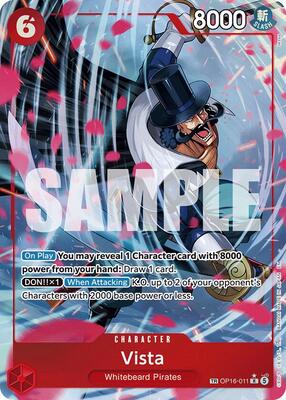 One Piece Card Game,The Time of Battle,Vista (TR) - OP16-011,Foil,Treasure Rare,Near Mint