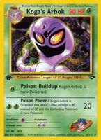 Pokemon,Gym Challenge,Koga's Arbok - 025/132,1st Edition,Rare,Lightly Played