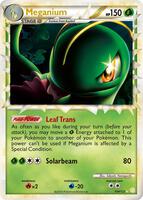 Pokemon,HeartGold SoulSilver,Meganium (Prime) - 109/123,Holofoil,Ultra Rare,Damaged