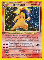 Pokemon,Neo Genesis,Typhlosion (17) - 017/111,Unlimited Holofoil,Holo Rare,Lightly Played
