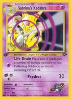 Pokemon,Gym Challenge,Sabrina's Kadabra - 058/132,Unlimited,Uncommon,Near Mint