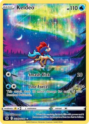 Pokemon,SWSH: Crown Zenith: Galarian Gallery,Keldeo - GG07/GG70,Holofoil,Ultra Rare,Near Mint