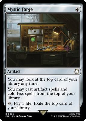 Magic: The Gathering,Universes Beyond: Fallout,Mystic Forge - 236,Normal,Rare,Lightly Played