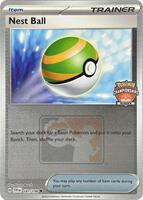 Pokemon,League & Championship Cards,Nest Ball - 181/198 (Europe Championships),Reverse Holofoil,Uncommon,Moderately Played