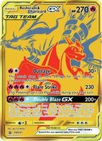 Pokemon,SM Promos,Reshiram & Charizard GX - SM247,Holofoil,Promo,Moderately Played