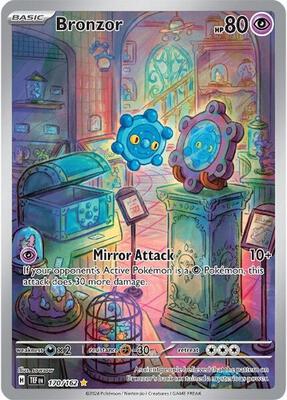 Pokemon,SV05: Temporal Forces,Bronzor - 170/162,Holofoil,Illustration Rare,Near Mint