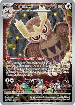 Pokemon,SV: Scarlet & Violet Promo Cards,Noctowl - 141 (Pokemon Center Exclusive),Holofoil,Promo,Lightly Played
