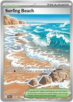 Pokemon,ME04: Chaos Rising,Surfing Beach - 114/086,Holofoil,Ultra Rare,Near Mint