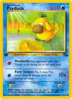 Pokemon,Fossil,Psyduck - 53/62,Unlimited,Common,Near Mint