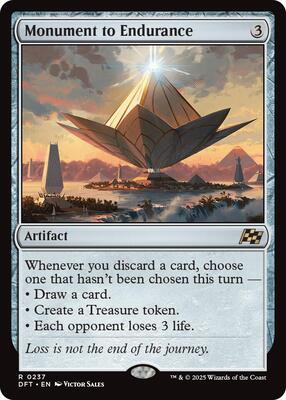 Magic: The Gathering,Aetherdrift,Monument to Endurance - 237,Foil,Rare,Near Mint