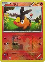 Pokemon,League & Championship Cards,Tepig - 15/114 (League Promo) - 015/114,Reverse Holofoil,Promo,Moderately Played