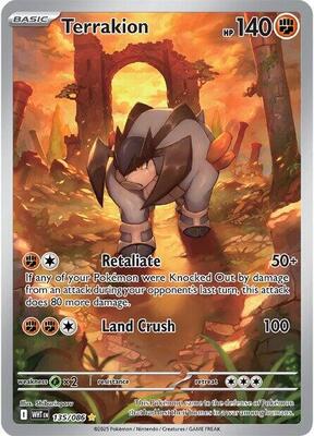 Pokemon,SV: White Flare,Terrakion - 135/086,Holofoil,Illustration Rare,Moderately Played