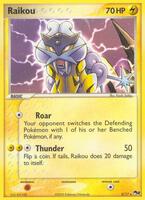Pokemon,POP Series 2,Raikou - 003/017,Holofoil,Rare,Moderately Played