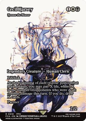 Magic: The Gathering,FINAL FANTASY: Through the Ages,Cecil Harvey - Tymna the Weaver (Showcase) - 18,Normal,Rare,Lightly Played