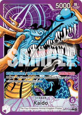 One Piece Card Game,The World's Strongest Warriors,Kaido (058) (Alternate Art) - OP17-058,Foil,Leader,Near Mint