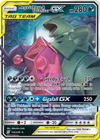 Pokemon,SM - Unified Minds,Mega Sableye & Tyranitar GX - 126/236,Holofoil,Ultra Rare,Lightly Played