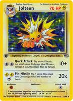 Pokemon,Jungle,Jolteon (4) - 04/64,Unlimited Holofoil,Holo Rare,Damaged