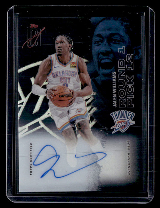 Topps 2025-26 Topps Signature Class,2025-26 Topps Signature Class,Jalen Williams - CCA-JW,Veteran Class Crystal Clear Autographs