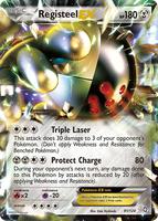 Pokemon,Dragons Exalted,Registeel EX - 81/124,Holofoil,Ultra Rare,Heavily Played