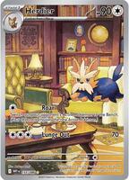 Pokemon,SV: White Flare,Herdier - 155/086,Holofoil,Illustration Rare,Lightly Played
