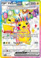 Pokemon,SV08: Surging Sparks,Pikachu ex - 219/191,Holofoil,Ultra Rare,Near Mint