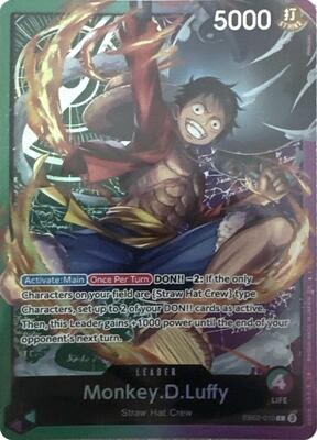 One Piece Card Game,One Piece Promotion Cards,Monkey.D.Luffy (Sound Loader - Luffy Edition 2025) - EB02-010,Normal,Leader,Near Mint