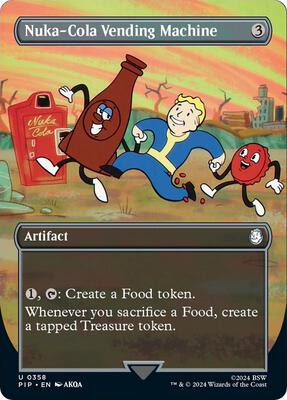 Magic: The Gathering,Universes Beyond: Fallout,Nuka-Cola Vending Machine (Borderless) - 358,Normal,Uncommon,Near Mint